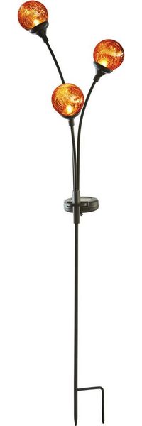 LED-Solarstab "Trieste", schwarz