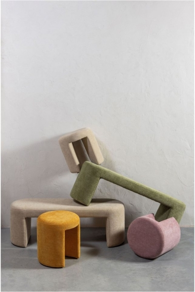 WOOOD Bank Jacob, gepolstert und ohne Rückenlehne, Breite 130 cm Bild 2