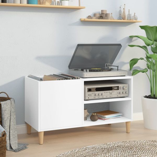 vidaXL Plattenschrank Weiß 84,5x38x48 cm Holzwerkstoff 831941