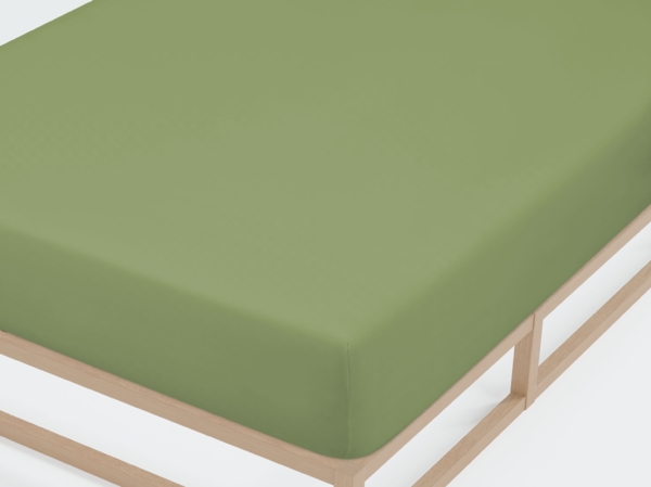 biberna Jersey-Elastic-Spannbetttuch 0077866, fichte, 1x 90x190 cm - 100x220 cm