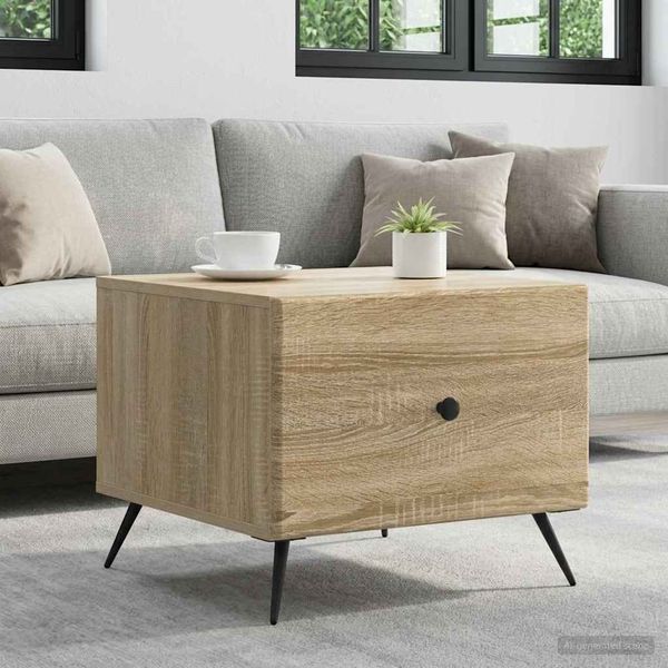 vidaXL Couchtisch Sonoma-Eiche 49 x 50 x 40 cm Holzwerkstoff 895657