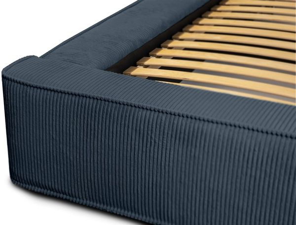 Polsterbett Doppelbett MODESTO Komplettset 180x200cm in Stoff Lincoln Dunkelblau Bild 5