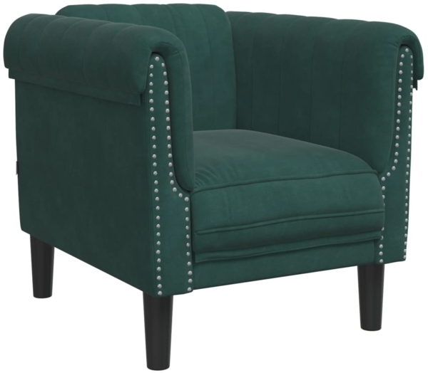 vidaXL Sessel Dunkelgrün Samt 372567