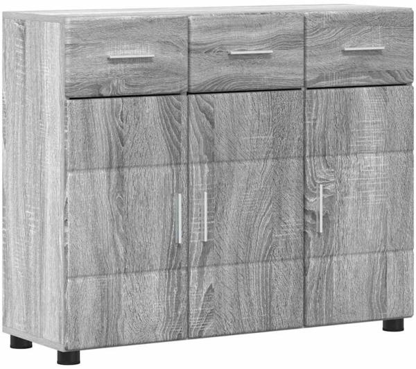 vidaXL Sideboard Graues Sonoma 88,5 x 30,5 x 73 cm Holzwerkstoff 880317