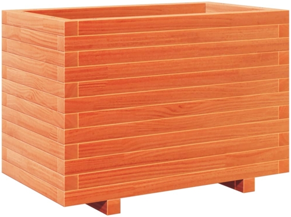 vidaXL Pflanzkübel Wachsbraun 70x40x49,5 cm Massivholz Kiefer 847370