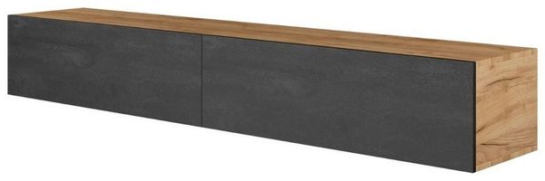 Planetmöbel TV-Board WEST (TV Lowboard, Fernsehschrank hängend oder stehend), Fernsehtisch 2x 140cm breit