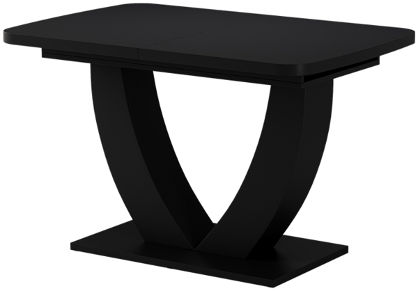 Esstisch Fenaro Schwarz 120 x 80 cm ausziehbar Vicco