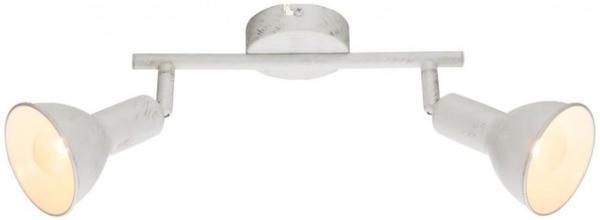 Deckenleuchte, Metall, weiß, gold, patiniert, Spot beweglich