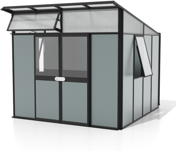 Vitavia Gerätehaus "Kosmos", schwarz / salbei grün, 7,8 m²