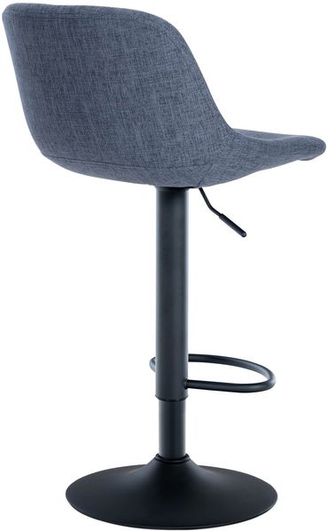 CLP Barhocker Loft mit Rückenlehne und 360 drehbar,blau Stoff Bild 6
