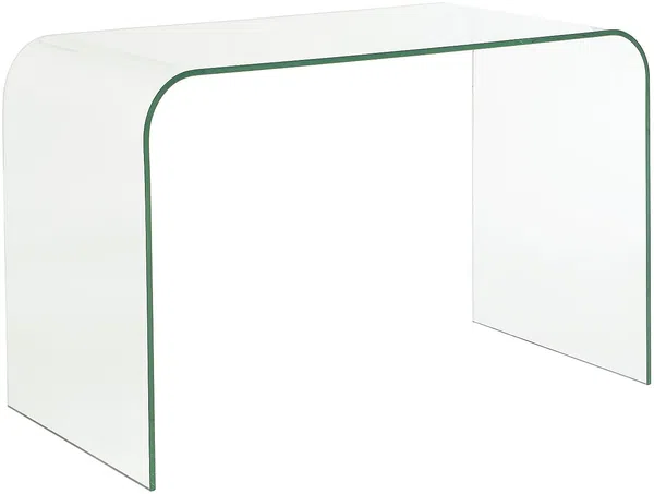 Vente-unique - KARDEMO Büromöbel Glas Transparent - B 60 cm x H 75 cm x L 120 cm Bild 2