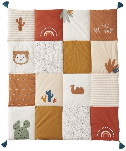 Babydecke Baby Spieldecke/ Laufstalleinlage WILD SAHARA, vertbaudet