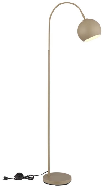 Bogenstehlampe, Metall, sandfarben, H 150cm Bild 10