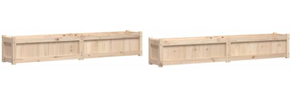 vidaXL Pflanzkübel 2 Stk. Massivholz Kiefer 837495