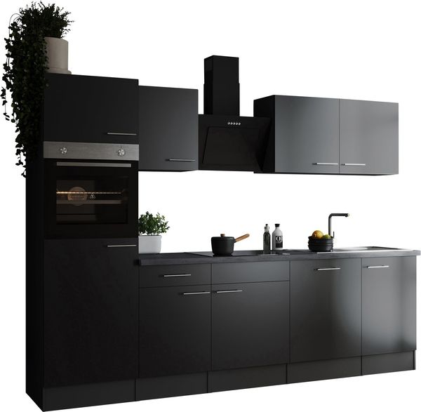 RESPEKTA Küchenzeile Oliver, Breite 280 cm, 90 cm Arbeitshöhe, in exklusiver Konfiguration für OTTO