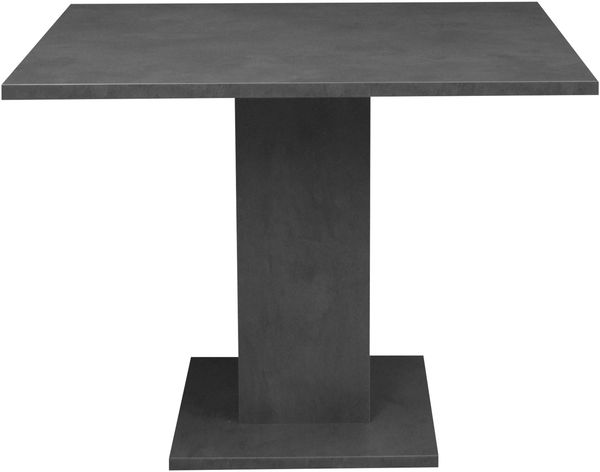 Säulen-Esstisch >Tip< in graphit - 80x76x80cm (BxHxT)