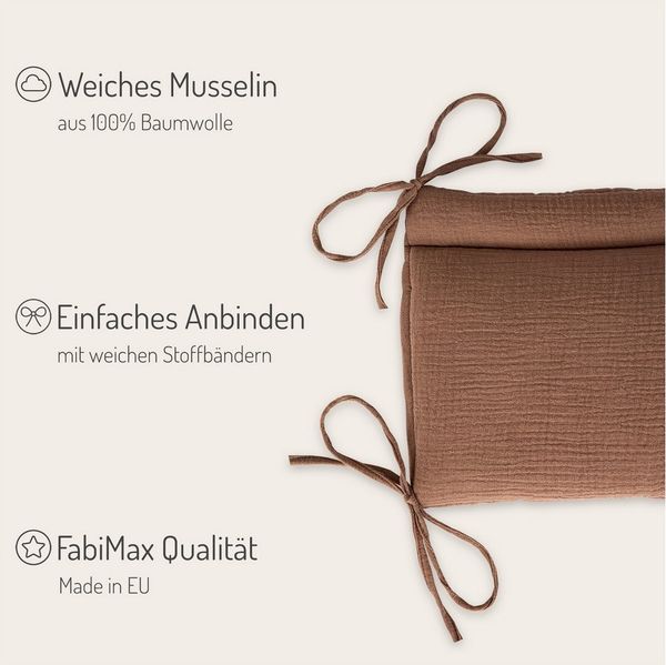 FabiMax Beistellbett Babybett Boxspring Natur, 90 x 55 cm Liegefläche, aus Buchenholz, Stufenlos höhenverstellbar 40-73 cm, Holz-Lattenrost