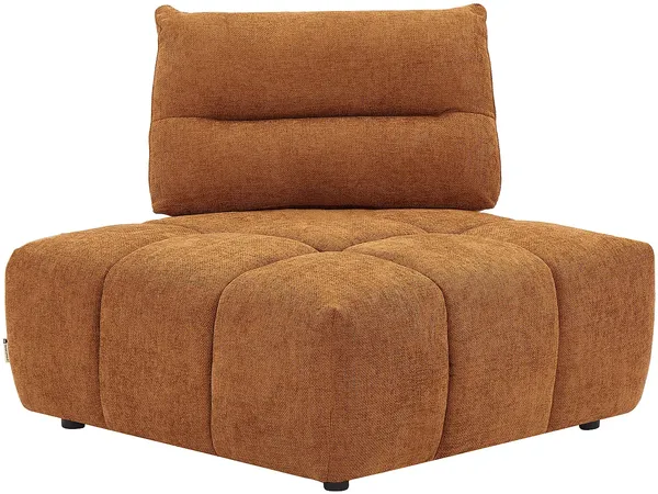 Vente-unique - APOLIU Sessel Stoff Rot - B 113 cm x H 93 cm x L 113 cm