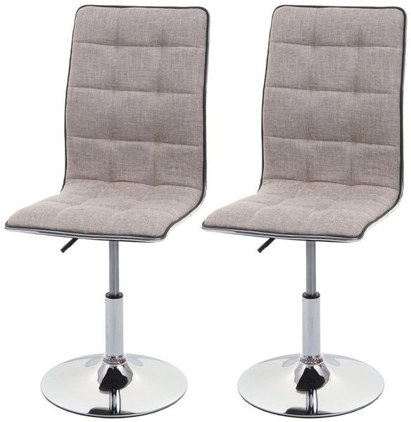 MCW Esszimmerstuhl MCW-C41-2-h Stoff (Set, 2 St), 2er-Set, 360° drehbar, Sitzhöhe variabel verstellbar, Fußbodenschoner