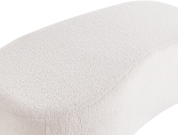 Pouf BAYARD Bouclé Cremeweiß Bild 6