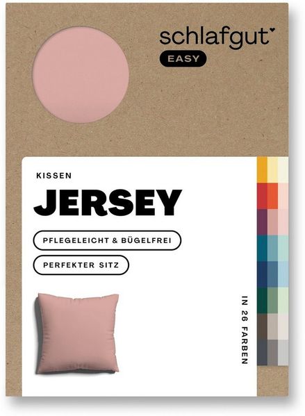 Schlafgut 'Easy' Kissenbezug, Jersey, Purple Mid, 40x40 cm