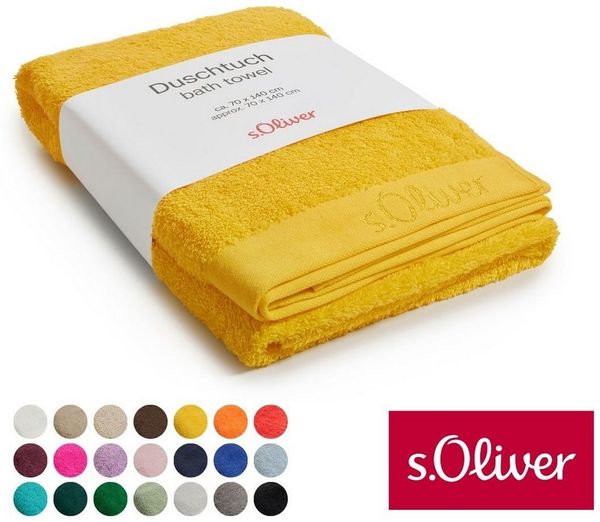 s.Oliver Duschtuch s.Oliver, Premium Qualität, 600 gr/m², auch als Sets erhältlich, Walkfrottier (1-St), große Farbauswahl, auch als Handtuch, Waschhandschuh, Gästetuch