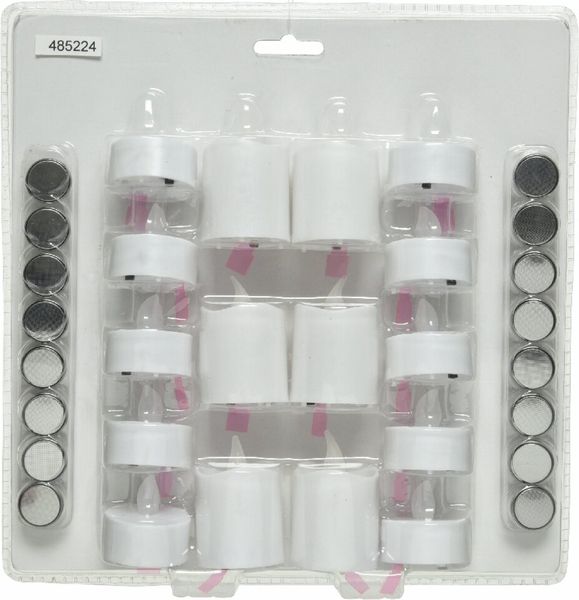 Lumineo LED-Teelicht-Set Weihnachtsbeleuchtung, Kunststoff weiß, 4.7 cm, IP 20 indoor