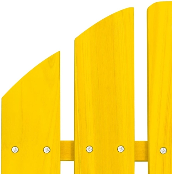 vidaXL Adirondack-Gartenstuhl mit Fußteil Massivholz Tanne Gelb 315864 Bild 6