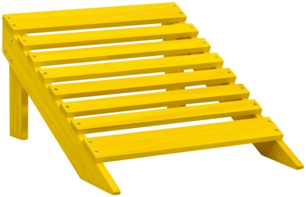 vidaXL Adirondack-Gartenstuhl mit Fußteil Massivholz Tanne Gelb 315864 Bild 7