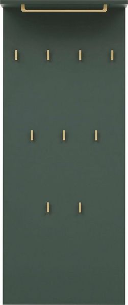 welltime Garderobenpaneel Kent mit goldfarbenen Haken, Breite 50 cm, made in Germany