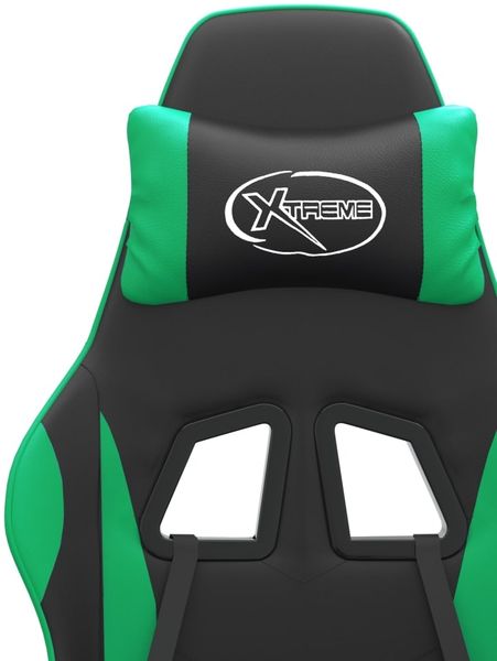 vidaXL Gaming-Stuhl Schwarz und Grün Kunstleder [3143869] Bild 11