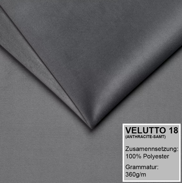 Polsterbett STAR 160x200 mit Matratze, Bettkasten und Lattenrost. Farbe: Anthracite 18 Bild 3