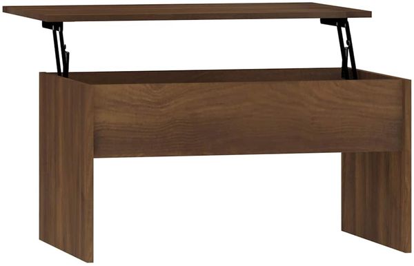 Couchtisch, Sofatisch Braun Eichen-Optik 80x50,5x41,5 cm Holzwerkstoff