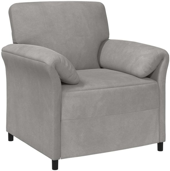 vidaXL 1-Sitzer Sofa Hellgrau 88 x 83 x 95 cm Samt 42033925 Bild 2