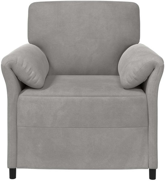 vidaXL 1-Sitzer Sofa Hellgrau 88 x 83 x 95 cm Samt 42033925 Bild 3
