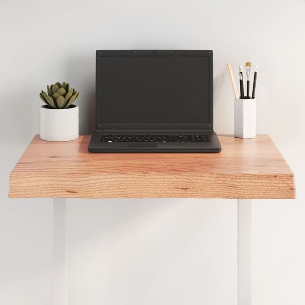 vidaXL Tischplatte 60x60x(2-6) cm Massivholz Behandelt Baumkante 363937