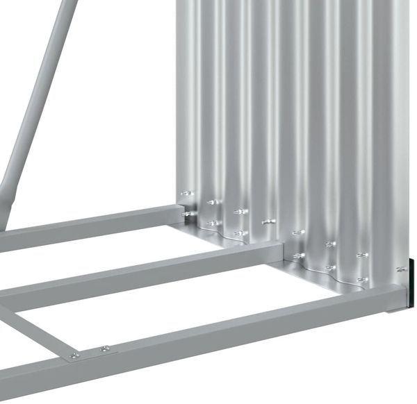 vidaXL Kaminholzunterstand Braun 80x45x120 cm Verzinkter Stahl 364569 Bild 8