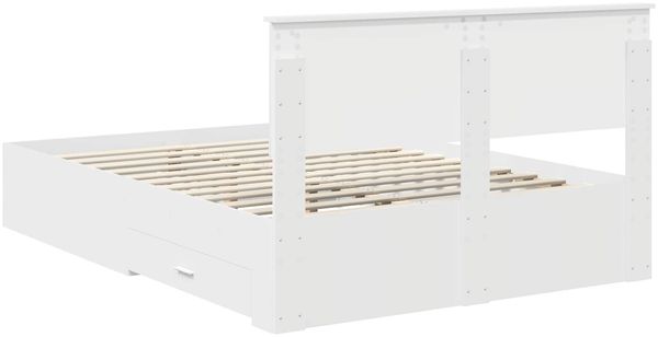 vidaXL Bettrahmen mit Schubladen Weiß 140 x 190 cm Holzwerkstoff 3410895 Bild 10