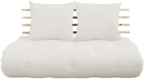 KARUP DESIGN SHIN SANO Schlafsofa Gestell Natur Matratze Weiß