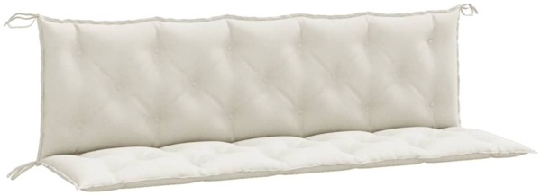 vidaXL Gartenbank-Auflagen 2 Stk. Melange Creme 180x50x7 cm Stoff 4002621