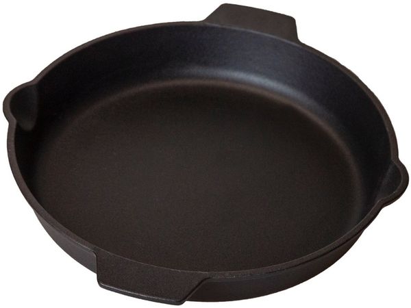 Grillfürst Grillpfanne Grillfürst Gusseisenpfanne mit 2 Griffen Ø 30 cm