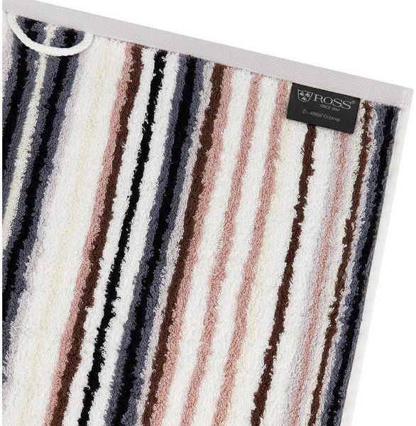 Ross Vita 6 tlg. Frottier-Set - 4 X Handtuch (50 X 100cm), 2 X Duschtuch (70 X 140cm) - 520 - Dunkelgrau / braun