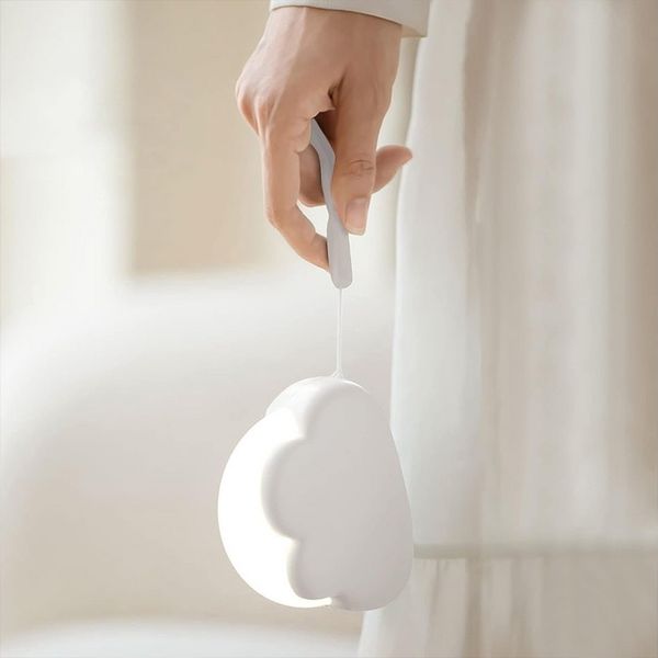 TUWENA LED Nachtlicht Wolkenform LED Nachtlicht, Dimmbar Kinder Nachtlampe, Aufladbar, Wiederaufladbares Nachtlicht, Geschenke für Frau, Mädchen, Freunde