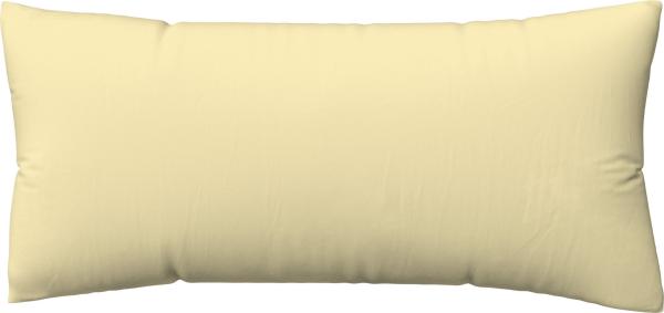 Schlafgut Kissenbezug Knitted Jersey aus Bio-Baumwolle mit Elasthan, bügelfrei, (1 Stück), besonders fein gestrickt, Kissenhülle mit farbigem Reißverschluss