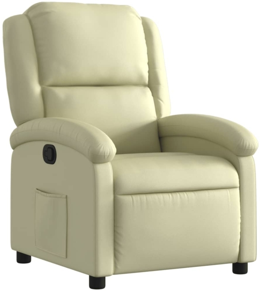 vidaXL Relaxsessel Creme Echtleder 3205469