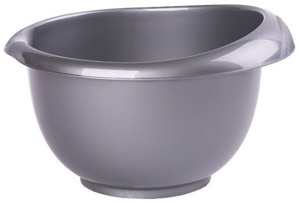 Engelland Rührschüssel Back-/Rührschüssel mit zweigeteiltem Deckel, Kunststoff, (Vorteils-Set, 1-tlg), rutschfest, Einhandgriff, Ausgießer, BPA-frei, Ø 26 cm