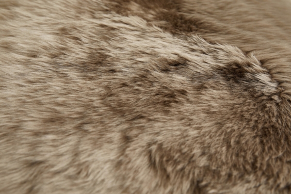 Teppich Schaffell 85 x 60 cm dark oak