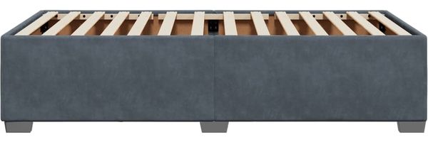 vidaXL Bettgestell ohne Matratze Dunkelgrau 80x200 cm Samt 3284596 Bild 5