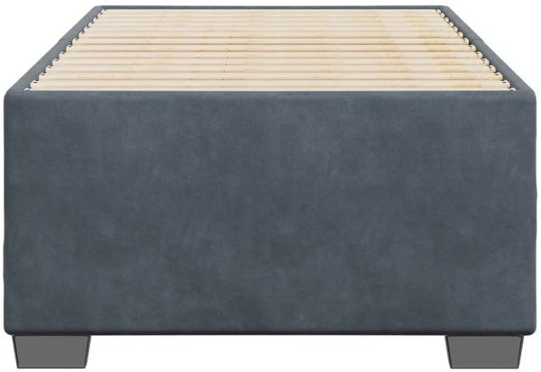 vidaXL Bettgestell ohne Matratze Dunkelgrau 80x200 cm Samt 3284596 Bild 4