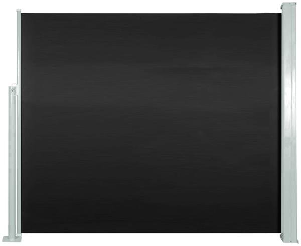 vidaXL Ausziehbare Seitenmarkise 120x300 cm Schwarz 45359